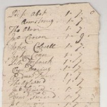 Town Records, 1720
Abatements