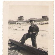 Frances Young on beach