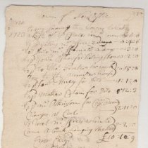 Town Records, 1720-1723
Jos. Simpson's accounts with the town of New Castle