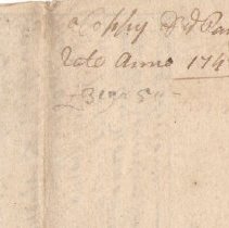Town Records, 1743
New Castle Parish Tax