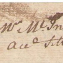 Town Records, 1773-1774
Estate of Thomas Bell, Mr. McIntyer account