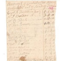 Town Records, 1778
Lists of money contributed in 1778