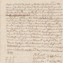 Town Records:  State and County Tax for 1784 Copy /