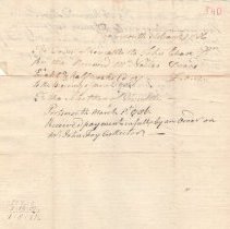 Town Records:  Captain John Chase's Account, March 1786 /