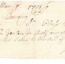 Town Records:  Mr. Benjamin Downing /