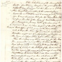 Town Records:  Letter from George Frost to the inhabitants of the Town of New Castle /