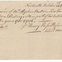 Town Records:  Received of Mr. Stephen Batson