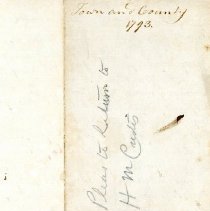 Town Records:  Town and County, 1793 /