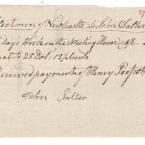 Town Records:  John Salter's Acct., 1797 /