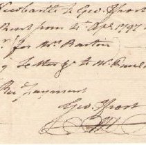 Town Records:  George Frost, Esq. for 1797 /