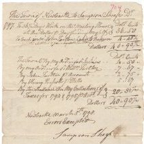 Town Records:  Sampson Sheafe's 1797 /