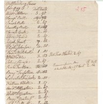 Town Records:  Outstanding taxes for 1797, March 5th, 1798 /