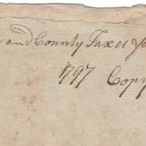Town Records:  Town and County Taxes for 1797 /