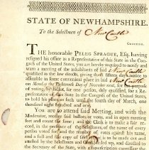 State of New Hampshire to the town of New Castle /