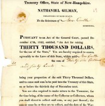 Town Records:  State Warrant, 1813 /