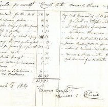 Town Records:  Thomas E. Oliver's Account, March 1st, 1813 /