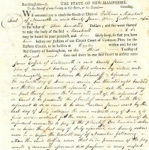 Town Records:  Akerman Writ, James Coffin Re:  William Marshall /