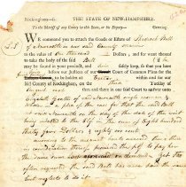 Town Records:  Shadrach Bell to Elizabeth Yeaton /