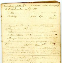 Town Records:  1817 Inventory /