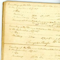 Town Records:  1817 Inventory /