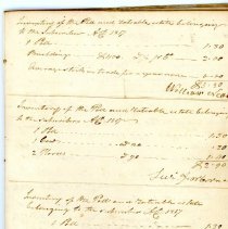 Town Records:  1817 Inventory /