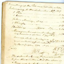 Town Records:  1817 Inventory /