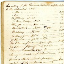 Town Records:  1817 Inventory /