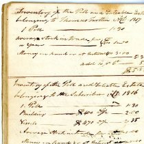 Town Records:  1817 Inventory /