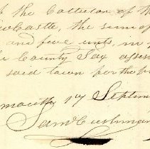 Town Records:  Received of the Collector of the Town of New Castle /