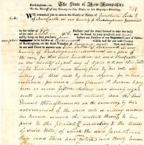 Town Records:  Writ, Salten vs. Locke /