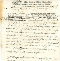 Town Records:  We command you to attach the goods or estate of Thomas F. Foye /