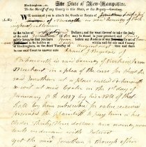 Town Records:  We command you to attach the goods or estate of Jonathan Locke, Jun.