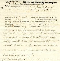 Town Records: We command you to attach the goods or estate of Joseph Frost /