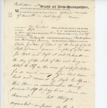 Town Records:  Goodwin vs. Amazeen