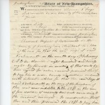 Town Records:  Writ: Fifield vs Foye /