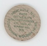 Bicentennial wooden nickel