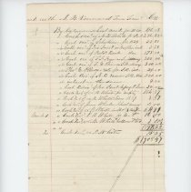 Town Records:  Town of New Castle in Account with A. B. Vennard /