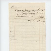 Town Records:  Town of New Castle in Account with A. B. Vennard /