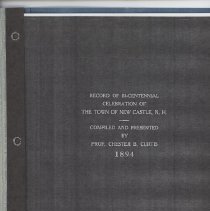 Record of Bi-centennial Celebration of the Town of New Castle, N.H.