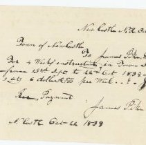 Town Records:  J. Pike Receipt /