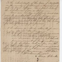 New Castle Town Meetiing February 1, 1842