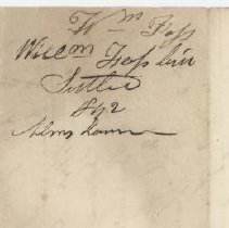 Town Records:  William Foss bill settled 1842 Alms House /