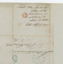 Andrew MacFarland Letter to the Selectmen in relating to Miss M. White