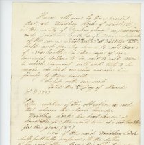 Town Records / Bond for position of Town Constable