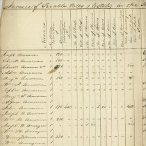Invoice of Taxable Polls and Estates in the Town of New Castle April 1, 1848