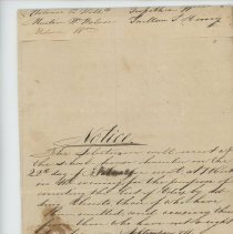 Town records:  List of Legal Voters in New Castle Town, 1845.