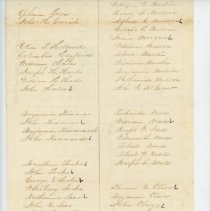 Town Records:  Alphabetical List of  Legal Voters in the town of New Castle