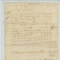 Town Records / Town of New Castle Account for the Year 1698