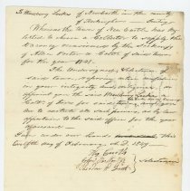 Town Records:  Appointment of Woodbury Locke as Collector of Taxes as Successor of Allen Porter, February 12, 1849 /