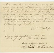 Town Records / Calvin Davis Jr. Deposition Recorded